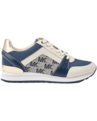 Michael Kors - Billie Monogram-Print Sneakers - Lyst