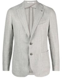 Tagliatore - Notched-Lapels Single-Breasted Blazer - Lyst