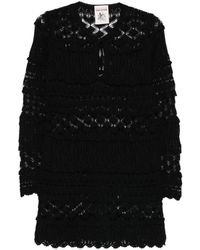 Semicouture - Ruffled Knitted Dress - Lyst