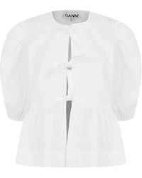 Ganni - Short-Sleeved Shirt - Lyst