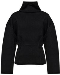 Alaïa - Alaïa Roll-Neck Drop Shoulder Jumper - Lyst