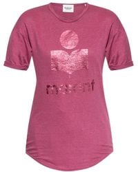 Isabel Marant - Isabel Marant Étoile Koldi Logo Printed T-Shirt - Lyst