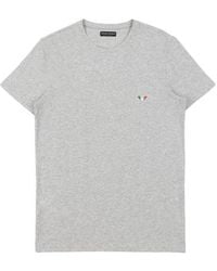 Emporio Armani - Round Collar Logo T-Shirt - Lyst