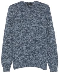 Tagliatore - Salen Marl-Knit Crew Neck Sweater - Lyst