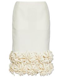 Balenciaga - 3D Floral Hem Pencil Skirt - Lyst