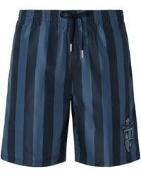 Fendi - Striped Drawstring Swim Shorts - Lyst