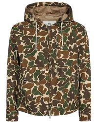 Woolrich - Camouflage-Print Drawstring Jacket - Lyst