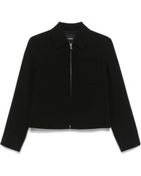 Theory - Zip-Up Cropped Jacket - Lyst