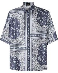 Fendi - Bandana Printed Short Sleeved Shirt - Lyst