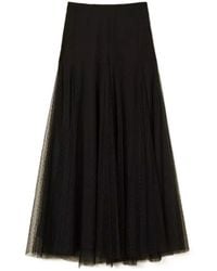 Twinset - Long Plumetis Tulle Skirt - Lyst