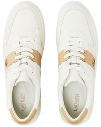 Ralph Lauren - Harlie Basket Low-Top Trainers - Lyst
