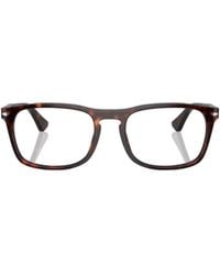 Persol - Rectangle-Frame Glasses - Lyst