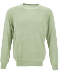 Kangra Cashmere - Kangra Silk-Cashmere Crew Neck Knitwear - Lyst
