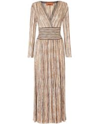 Missoni - Sequin-Embellished Striped Metallic Crochet-Knit Midi Dress - Lyst