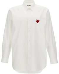 COMME DES GARÇONS PLAY - Regular Logo Shirt - Lyst