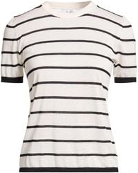 Max Mara - Striped Short-Sleeve Knit Top - Lyst