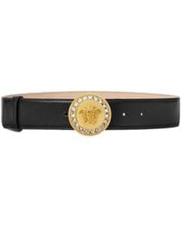 Versace - La Medusa Embellished Belt - Lyst