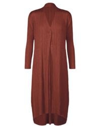 Pleats Please Issey Miyake - Monthly Colors: October Pleated-Button Coat - Lyst