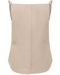 Loulou de Saison - Twill Square-Neck Top - Lyst