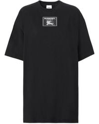 Burberry - Logo Patch Crewneck T-Shirt - Lyst