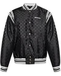 Palm Angels - Monogram Jacquard Bomber Jacket - Lyst