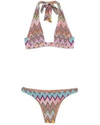 Missoni - Zigzag Halterneck Bikini - Lyst