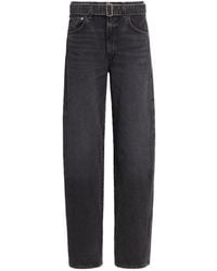 Agolde - Tapered Hem Wide-Leg Jeans - Lyst