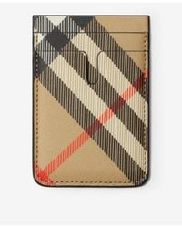 Burberry - Check Printed Card Holder - Lyst