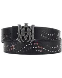 Amiri - Logo Embellished Buckle Belt - Lyst