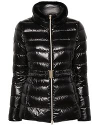 Herno - High Neck Belted Puffer Jacket - Lyst