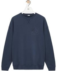 Loewe - Anagram-Detail Cotton Sweatshirt - Lyst