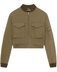 Givenchy - Logo Embroidered Bomber Jacket - Lyst