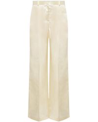 The Row - Encore Straight-Leg Satin Pants - Lyst