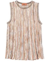 Missoni - Sequined Striped Sleeveless Top - Lyst