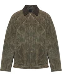 AllSaints - Quilted Oversized Jacket - Lyst