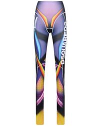 DSquared² - Graphic-Print Jersey Trousers - Lyst