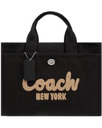COACH - Logo-Embroidered Shopper Bag - Lyst