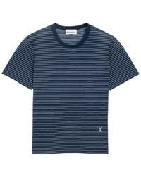 Ami Paris - Ami Ami De Coeur Striped T-Shirt - Lyst