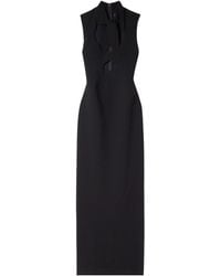 ROKSANDA - Tie-Neck Cutout Crepe Gown - Lyst