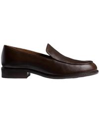 KHAITE - Miles Leather Loafers - Lyst