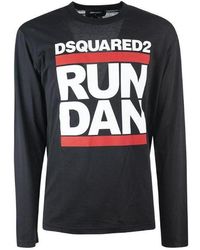 DSquared² - Run Dan Printed T-Shirt - Lyst