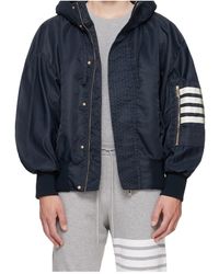 Thom Browne - Technical Twill Hooded Jacket - Lyst