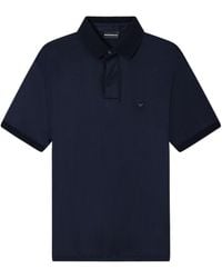 Emporio Armani - Logo-Embroidered Polo Shirt - Lyst
