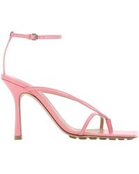 Bottega Veneta - Squared-Toe Strap Detailed Sandals - Lyst