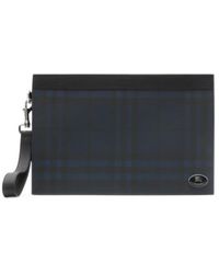 Burberry - Check Zip Pouch - Lyst