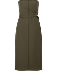 SIR. - Sorel Strapless Cotton-Blend Midi Dress - Lyst