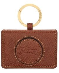 Longchamp - Epure Leather Keyring - Lyst