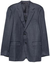 Canali - Herringbone-Pattern Notch-Lapels Jacket - Lyst