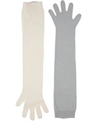 Marni - Two-Tone Knitted Gloves - Lyst