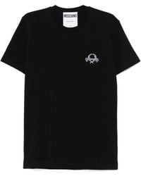 Moschino - Logo Embroidered Crewneck T-Shirt - Lyst